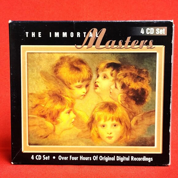 The Immortal Masters 4 CD Set Bach Beethoven Mozart Tchaikovsky - Picture 1 of 14